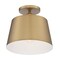 Nuvo Fixture, Semi Flush, 1-Lght, Incandescent, 100W, 120V, A19, Medium Bse, Weight: 6.62 60/7322 - alternate 1